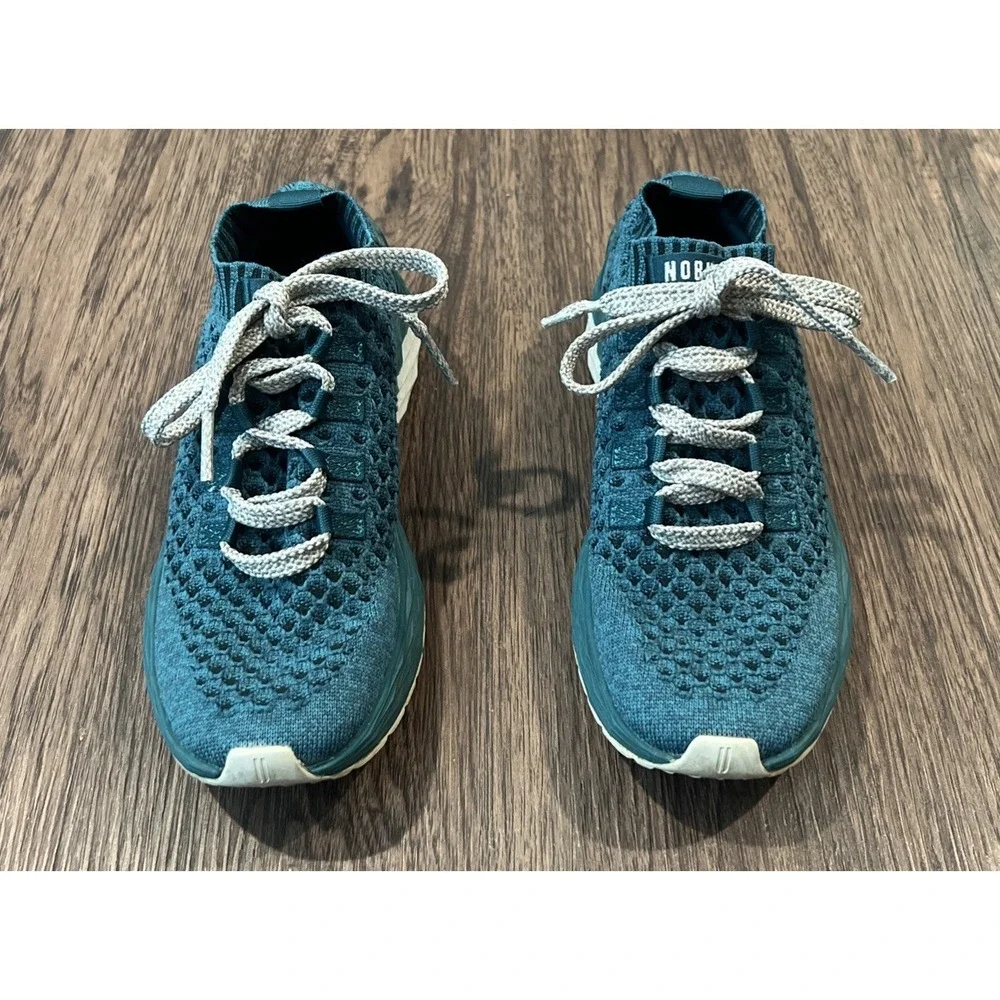 NOBULL Allday Womens Size 8 Shoes Deep Teal Knit Training CrossFit Workout Gym